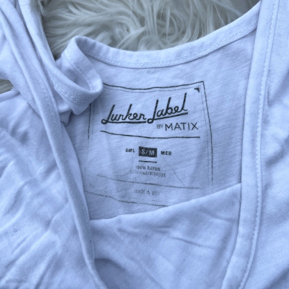 MATIX White Soft Knit Tunic Tank Top Vtg - Picture 4 of 8